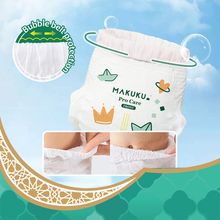 Makuku Pro Care Premium Baby Diaper Pants, Size 4, Large For 9 To 14Kg, Pack of 84’s - Easy Pharmacy LLC