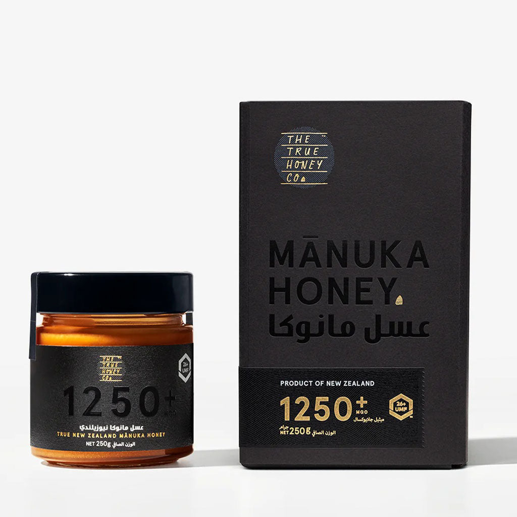 The True Honey Co Manuka Honey 1250+ MGO & 26+ UMF 250g - Easy Pharmacy LLC