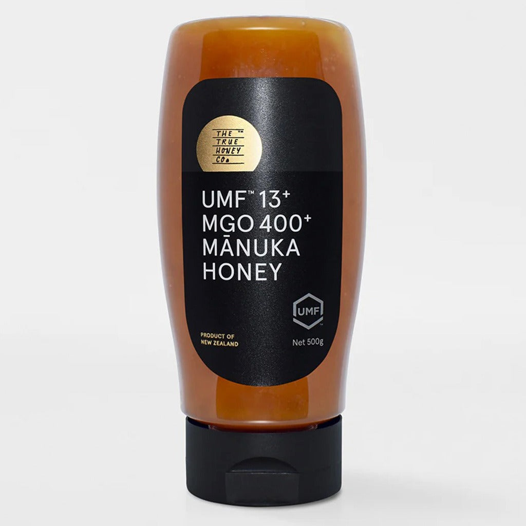 The True Honey Co Manuka Honey 400+ MGO & 13+ UMF Easy Squeeze Bottle 375g - Easy Pharmacy LLC