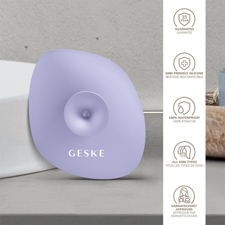 Geske SmartAppGuided 4-in-1 Silicone Facial Cleansing Brush In Purple Color - Easy Pharmacy LLC