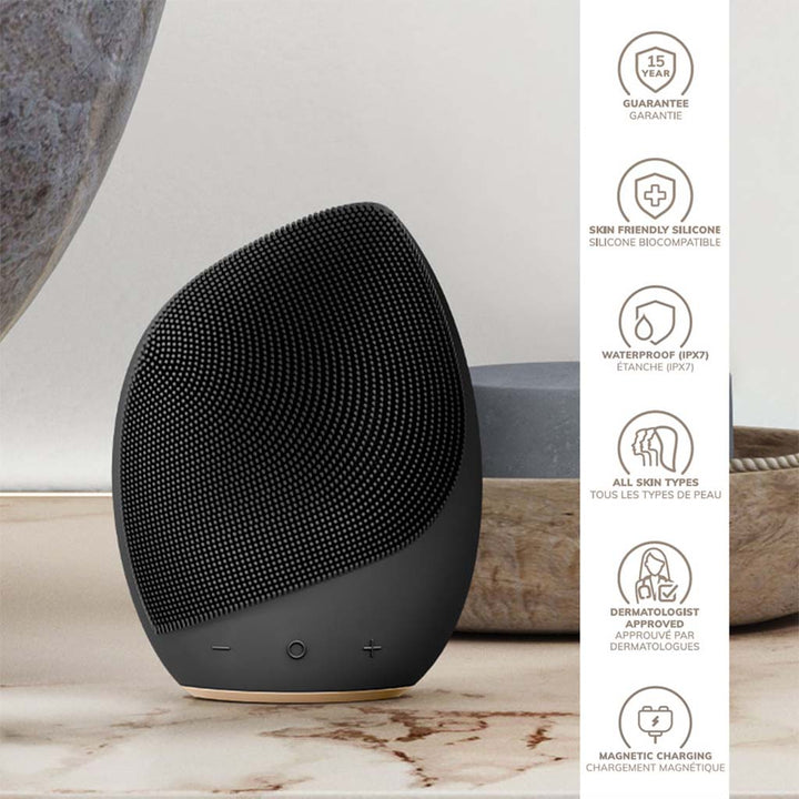 Geske SmartAppGuided 5-in-1 Sonic Facial Cleansing Brush In Gray Color - Easy Pharmacy LLC