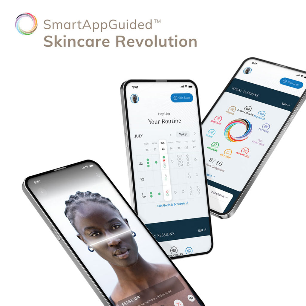 Geske SmartAppGuided 5-in-1 Sonic Facial Cleansing Brush In Gray Color - Easy Pharmacy LLC