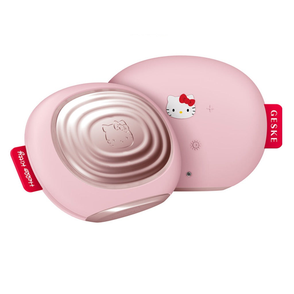 Geske Hello Kitty SmartAppGuided 4-in-1 Sonic Facial Brush In Pink Color For Deep Cleansing & Anti-Aging Massage - Easy Pharmacy LLC