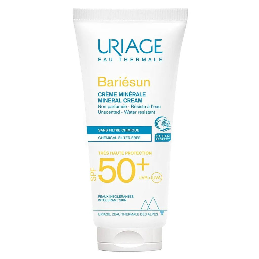 Uriage Bariesun Mineral Sunscreen Cream With SPF50+ For Face & Body With Sensitive Skin 100ml