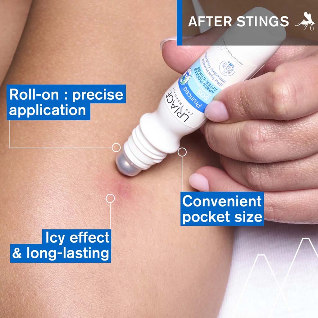 Uriage Pruriced SOS After Stings Soothing Care Roll On For Mosquito Bites & Plant Stings 15ml - Easy Pharmacy LLC