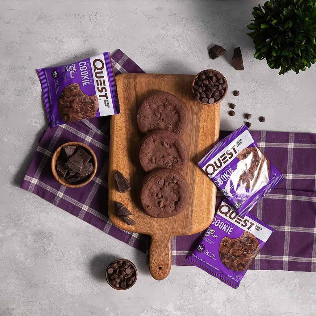 Quest Nutrition Double Chocolate Chip Soft & Chewy Protein Cookie 59g, Pack of 12's - Easy Pharmacy LLC