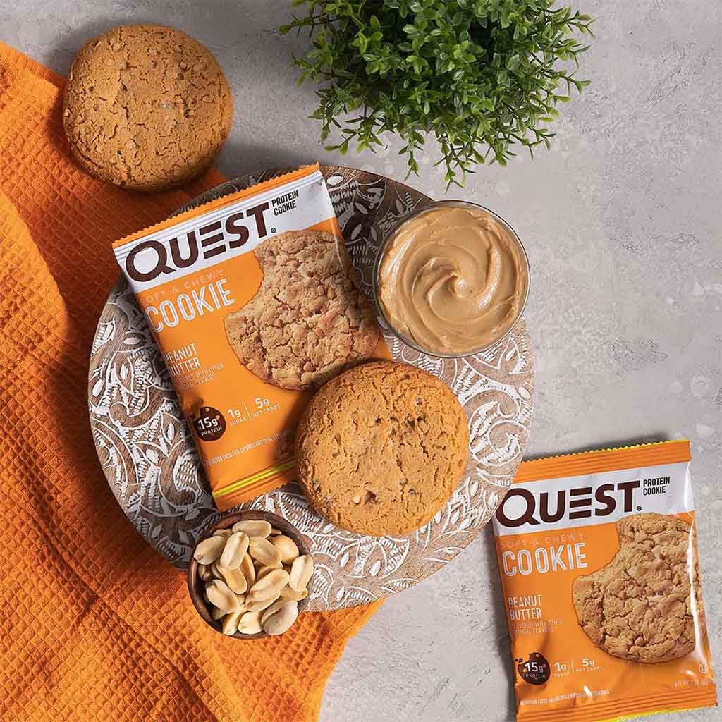 Quest Nutrition Peanut Butter Soft & Chewy Protein Cookie 58g, Pack of 12’s - Easy Pharmacy LLC