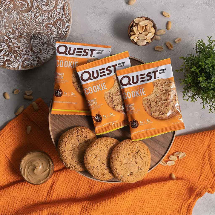 Quest Nutrition Peanut Butter Soft & Chewy Protein Cookie 58g, Pack of 12’s - Easy Pharmacy LLC
