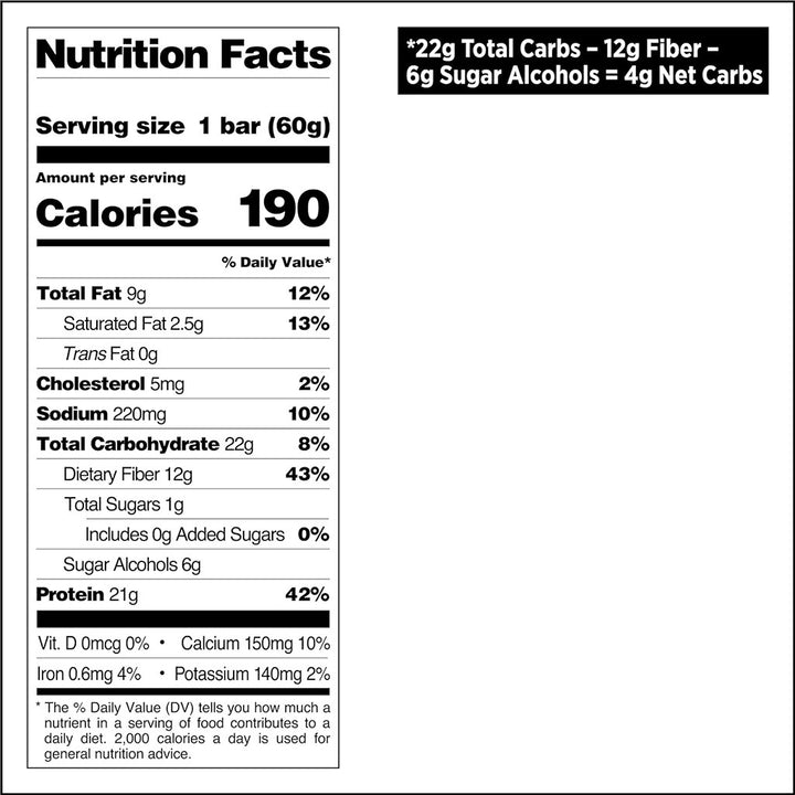 Quest Nutrition Chocolate Chip Cookie Dough Flavoured Protein Bar 50g, Pack of 12's - Easy Pharmacy LLC