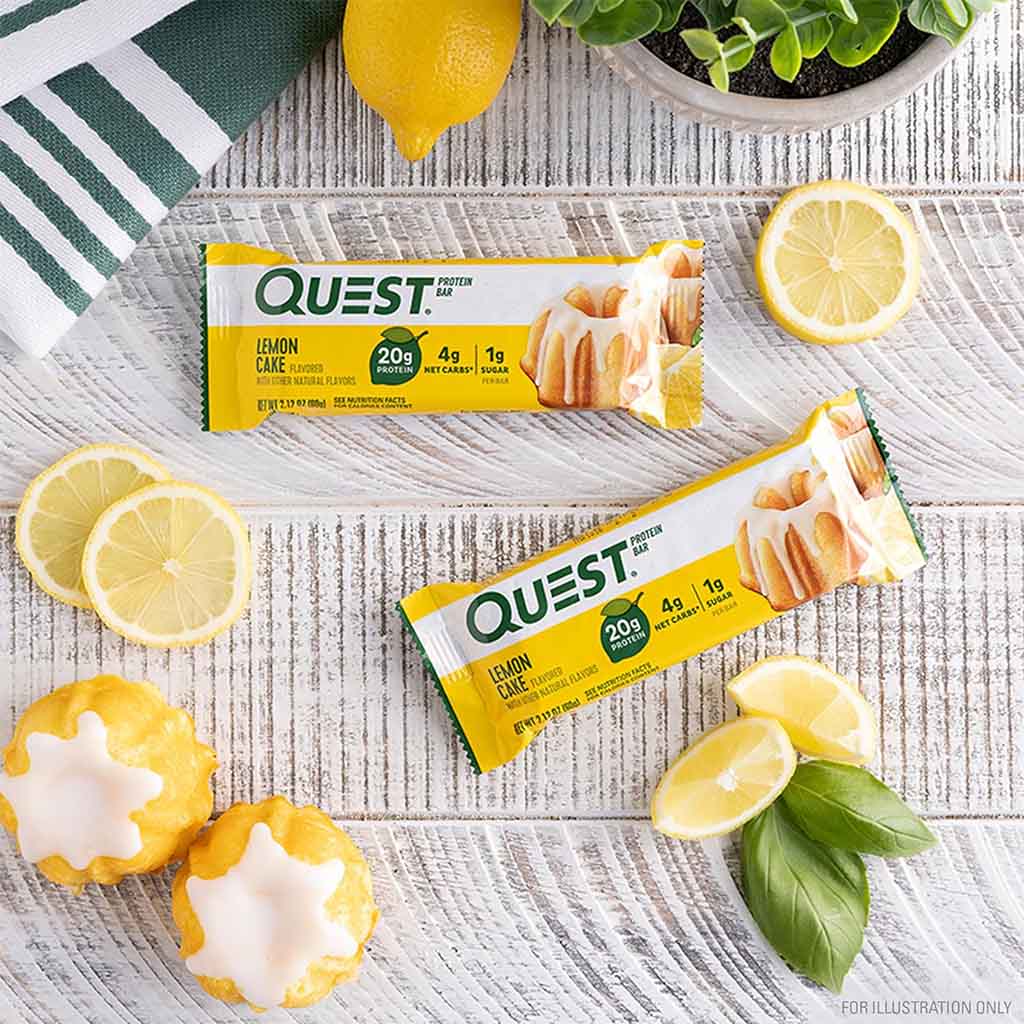 Quest Nutrition Lemon Cake Flavoured Protein Bar 60g, Pack of 12’s - Easy Pharmacy LLC