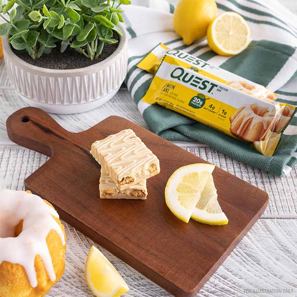 Quest Nutrition Lemon Cake Flavoured Protein Bar 60g, Pack of 12’s - Easy Pharmacy LLC