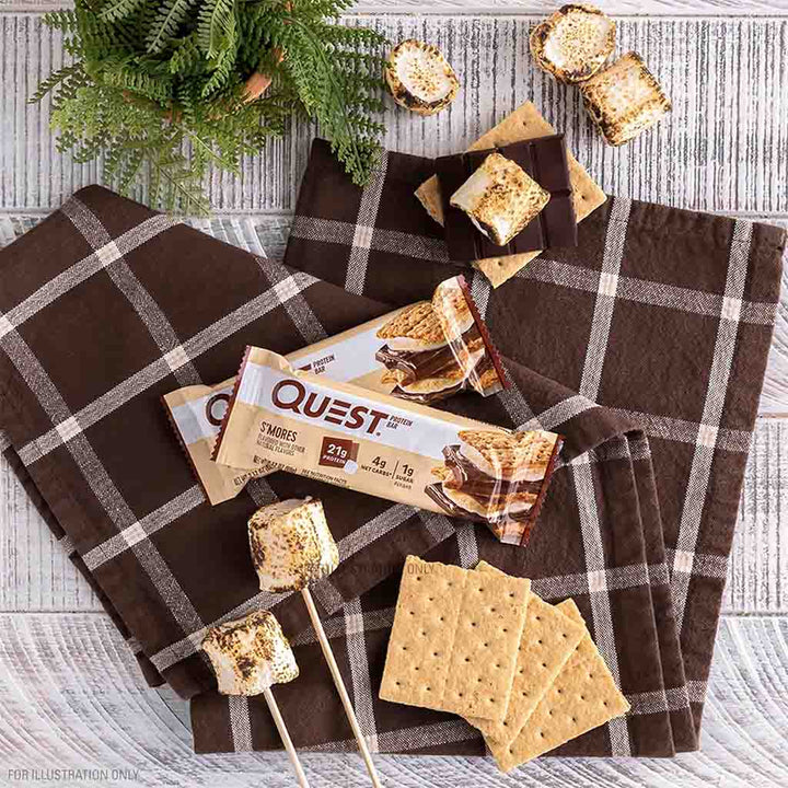 Quest Nutrition S'mores Protein Bar 60g, Pack of 12’s - Easy Pharmacy LLC
