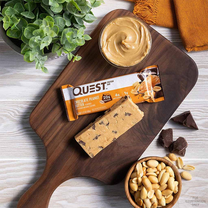 Quest Nutrition Chocolate & Peanut Butter Flavoured Protein Bar 60g, Pack of 12's - Easy Pharmacy LLC