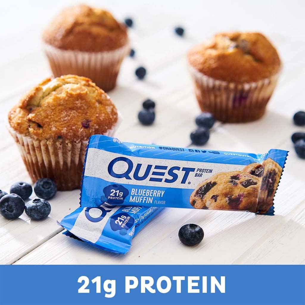 Quest Nutrition Blueberry Muffin Flavoured Protein Bar 60g, Pack of 12’s - Easy Pharmacy LLC