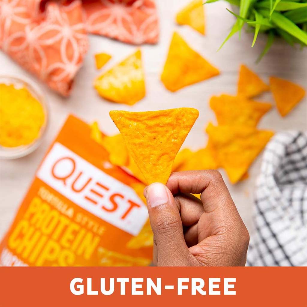 Quest Nutrition Tortilla Style Protein Chips 32g With Nacho Cheese Flavor, Pack of 8's - Easy Pharmacy LLC