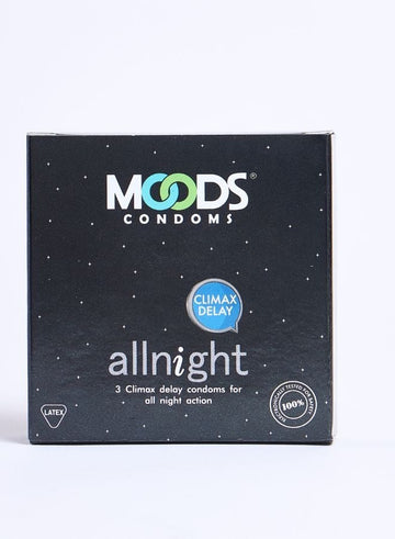 Moods All Night Condoms Long Lasting 3 Count