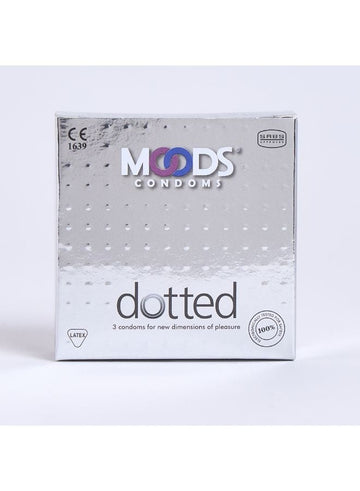 Moods Dotted Condoms Textured 3 Count