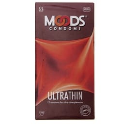 Moods Ultra Thin Condoms Natural Feel 12 Count