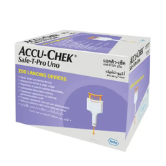 Accu-Chek Safe-T-Pro Uno Sterile Single-Use Lancets for Blood Glucose Testing – Pack of 200