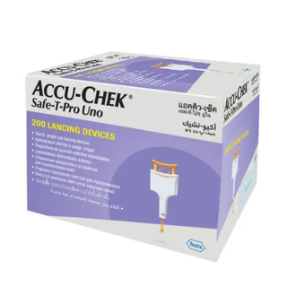 Accu-Chek Safe-T-Pro Uno Sterile Single-Use Lancets for Blood Glucose Testing – Pack of 200