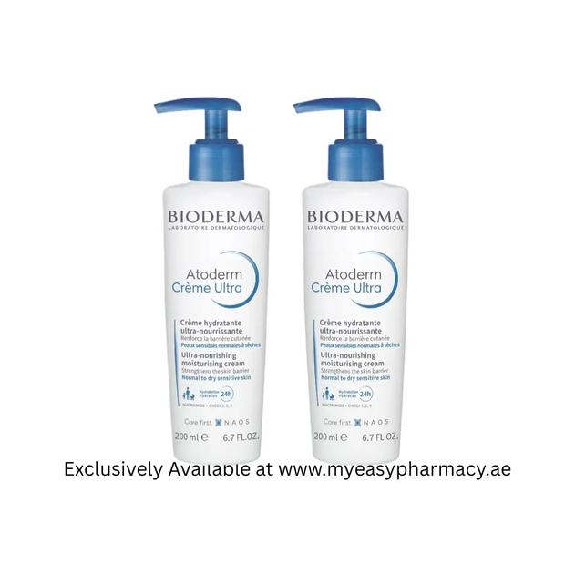 Bioderma Atoderm Cream Ultra Nourishing 200 Ml Combo Pack