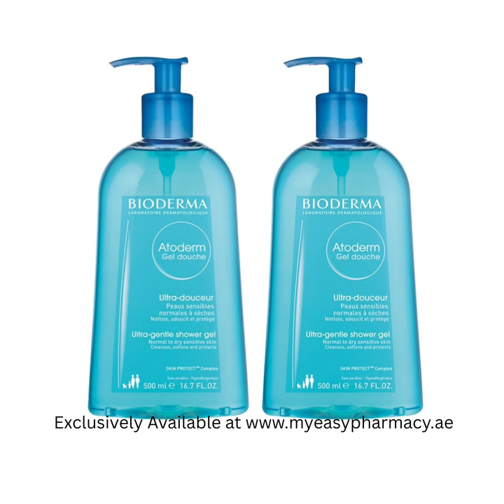 Bioderma Atoderm Shower Gel Ultra Gentle Soap Free 500 Ml Pack Of 2