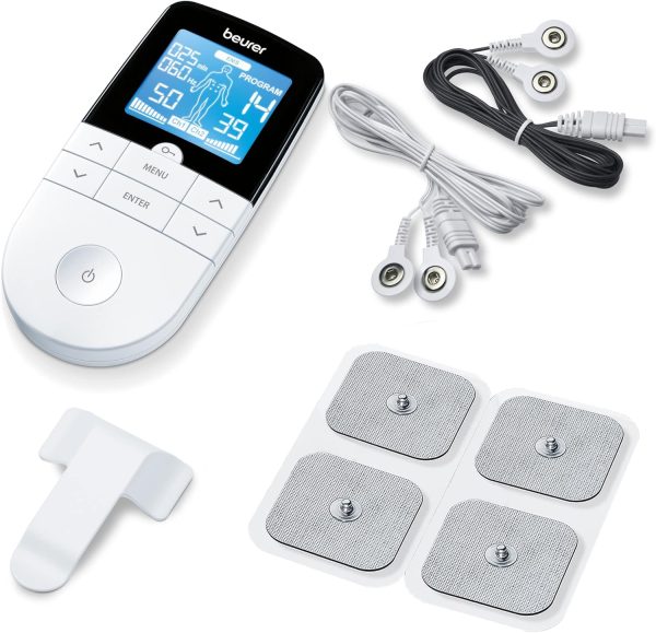 Beurer EM49 Digital Tens Ems Unit With Massage Function For Pain Relief And Muscle Stimulation
