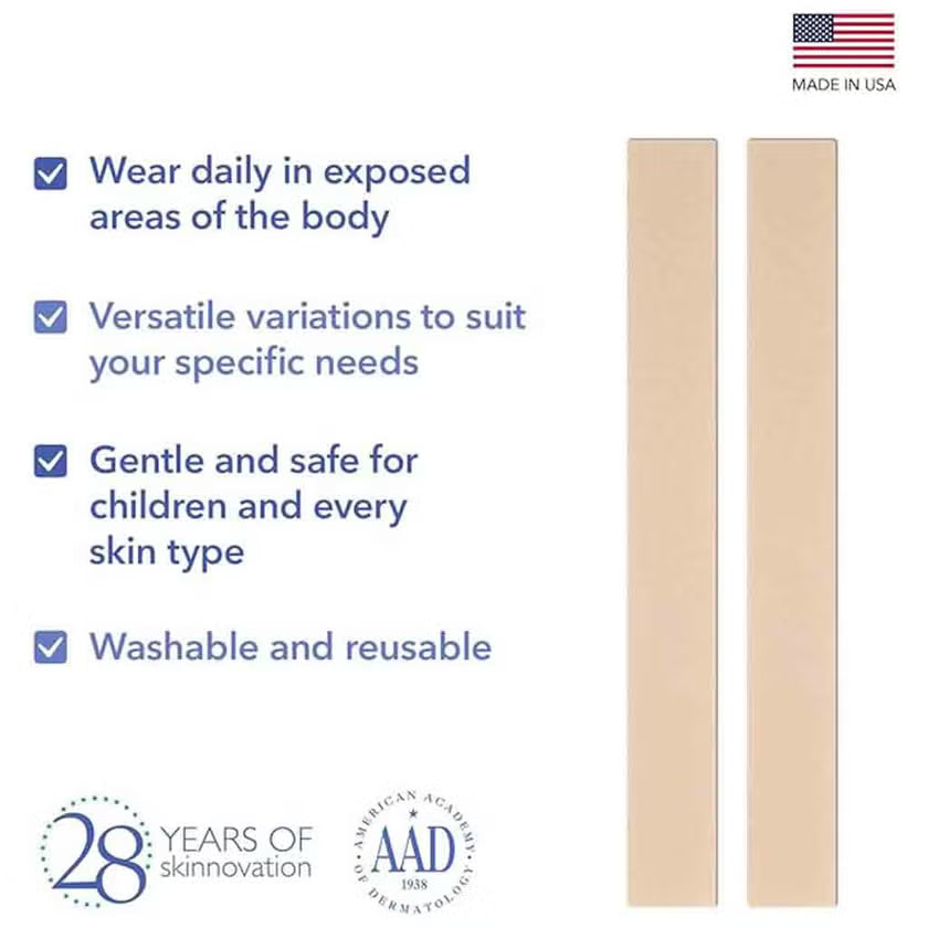 Biodermis Long Strip Silicone Gel Sheeting For Scars 3.6 x 29 cm 1 Pair