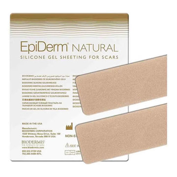 Biodermis Long Strip Silicone Gel Sheeting For Scars 3.6 x 29 cm 1 Pair