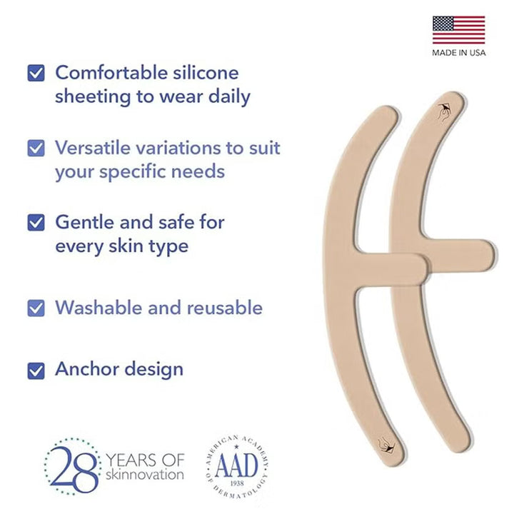 Biodermis EpiDerm Mastopexy Natural Silicone Gel Sheet 32 By 9.6 Cm 1 Pair