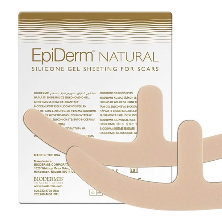 Biodermis EpiDerm Mastopexy Natural Silicone Gel Sheet 32 By 9.6 Cm 1 Pair