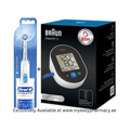 Braun ExactFit 2 Upper Arm Blood Pressure Monitor BUA4050 And Oral-B Revolution Toothbrush Combo Pack