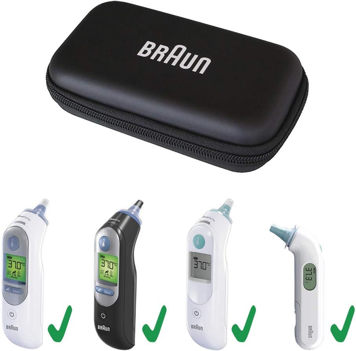 Braun Protective Storage Case for ThermoScan Ear Thermometers – Durable Travel Cover