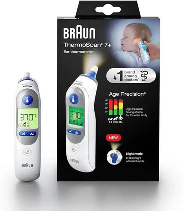 Braun ThermoScan 7 IRT 6525 Ear Thermometer | Age Precision | Night Mode