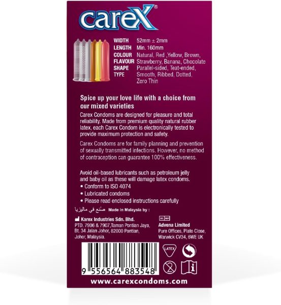 Carex Condoms Multi Pleasure 24 Count Set of 2