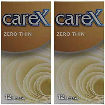 Carex Zero Thin Condoms 24 Count Set of 2
