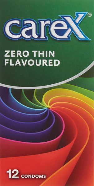 Carex Zero Thin Flavoured Condoms 12 Count