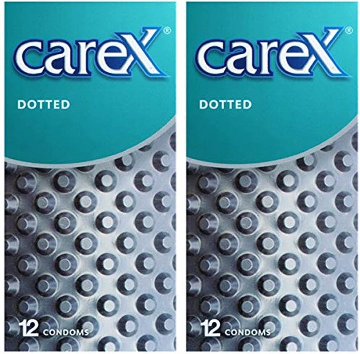 Carex Condoms Dotted 24 Count Set of 2