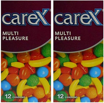 Carex Multi Pleasure Condoms 24 Count Set of 2