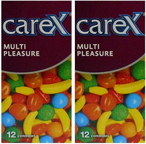Carex Multi Pleasure Condoms 24 Count Set of 2