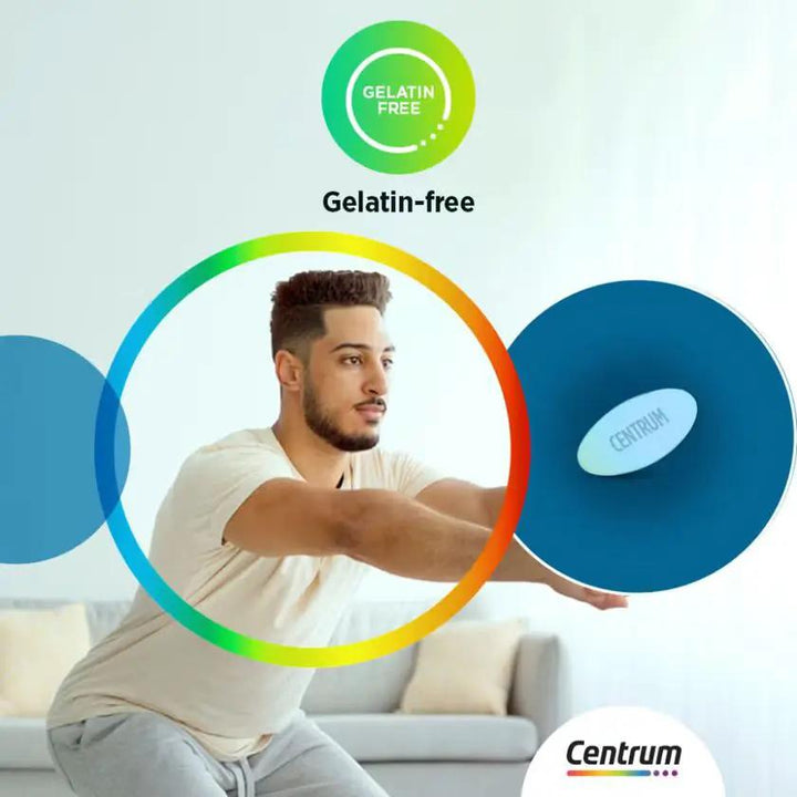 Centrum Men’s Multivitamin Tablets – Daily Nutritional Support Supplement, 30 Count