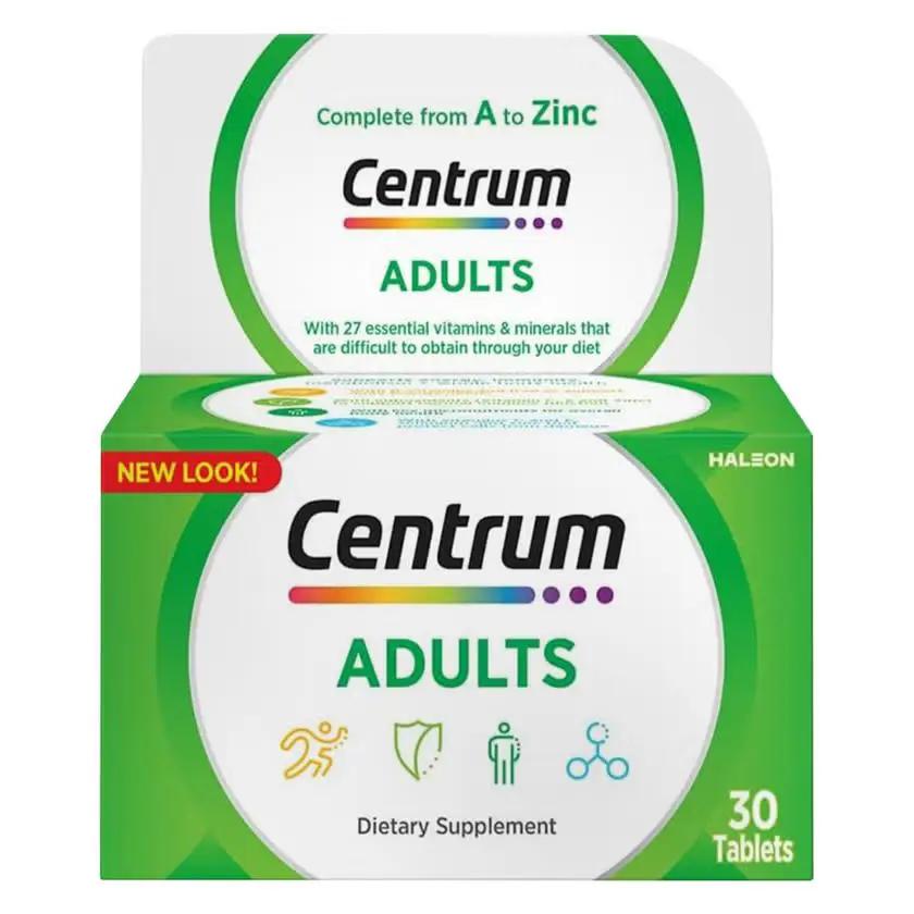 Centrum with Lutein Adult Multivitamin Supplement – 30 Tablets