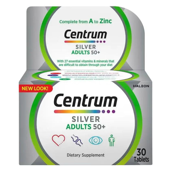 Centrum Silver with Lutein 50+ Adult Multivitamin – 30 Tablets