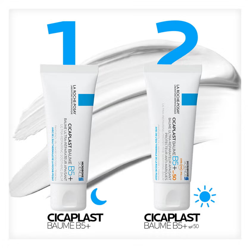 La Roche Posay Cicaplast Baume B5+ SPF 50: Soothing Repairing Balm for Dry, Irritated, & Sun-Exposed Skin 40ml