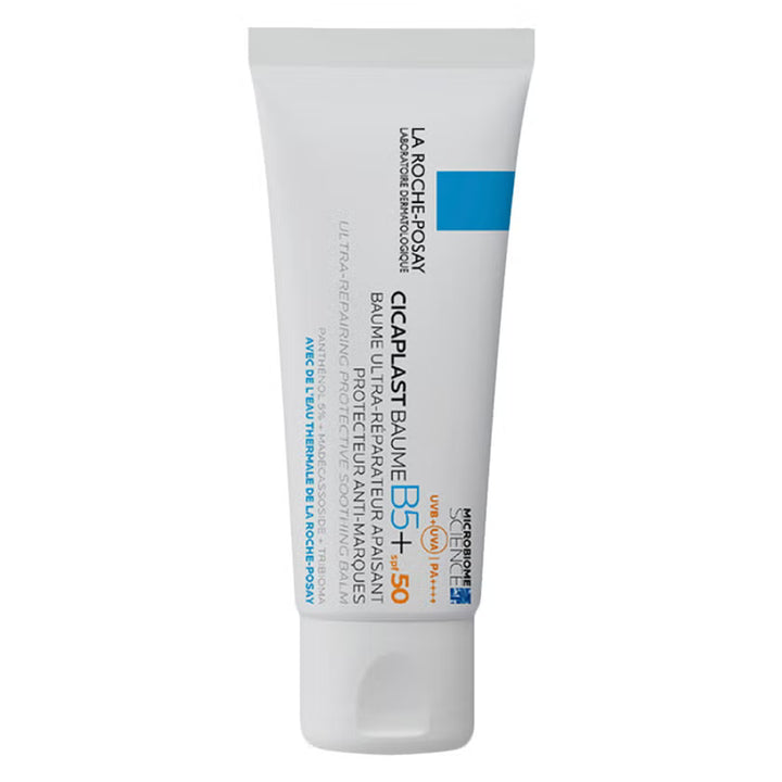 La Roche Posay Cicaplast Baume B5+ SPF 50: Soothing Repairing Balm for Dry, Irritated, & Sun-Exposed Skin 40ml