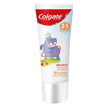 Colgate Kids Toothpaste Natural Mint (Fluoride-Free) 60 mL – Gentle Daily Oral Care for Ages 3–5