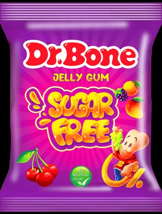 Dr. Bone 100% Sugar-Free Jelly Gum – Fruit Flavor, 50 g
