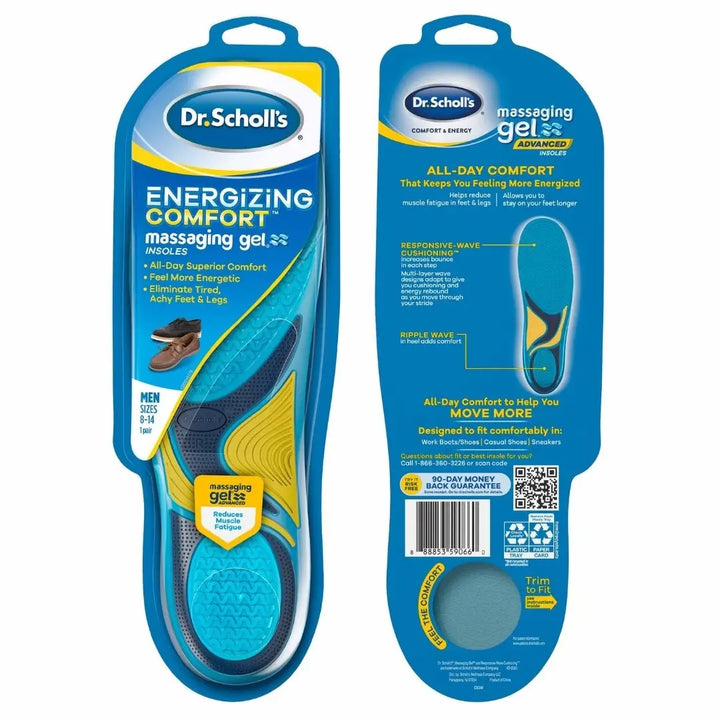 Dr. Scholl’s Float-On-Air® Men’s Comfort Insoles – Soft Cushioning & All-Day Support (1 Pair)