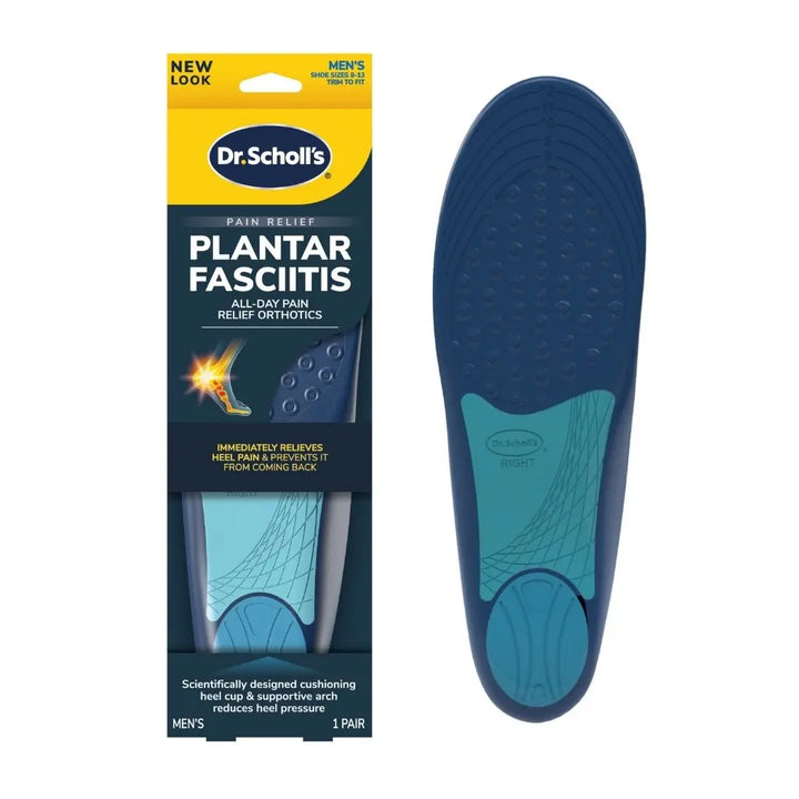Dr. Scholl’s Men’s Orthotic Insoles for Heel Support & Shock Absorption – Designed for Comfort (1 Pair)