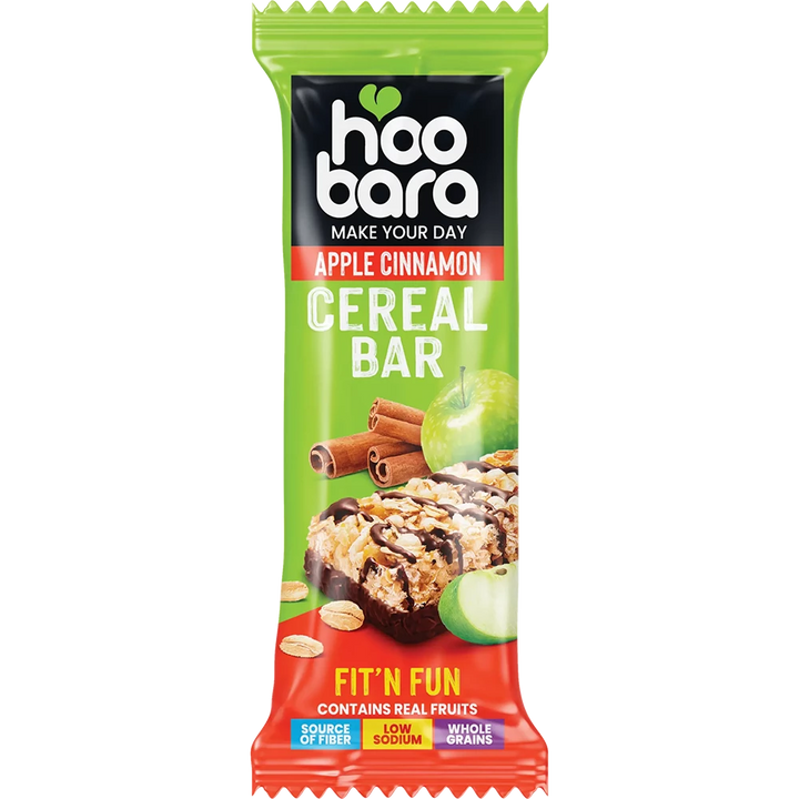 Hoobara Apple & Cinnamon Cereal Bar – 30 g